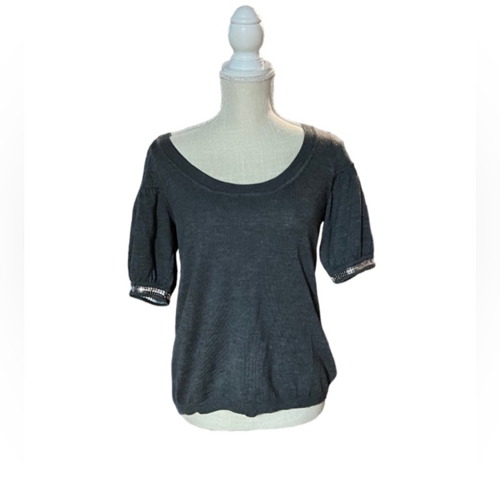 Cynthia Steffe Shirts Sleeve Wool Sweater. Size Medium.